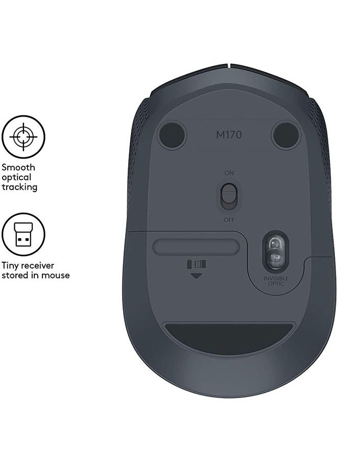 Logitech - LogitechM171 wireless mouse, Bluetooth, with USB mini receiver, silent, ultra-thin computer mouse silent click suitable for laptops/laptops / - Image 1