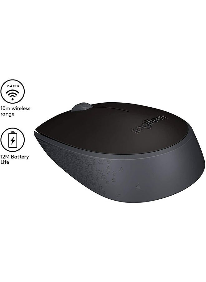 Logitech - LogitechM171 wireless mouse, Bluetooth, with USB mini receiver, silent, ultra-thin computer mouse silent click suitable for laptops/laptops / - Image 1