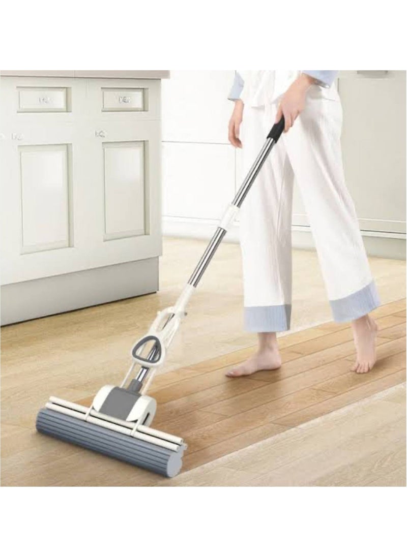 Generic - Floor Cleaning Sponge Scoop, Stainless Steel Absorbent Sponge Scoop with Telescopic Handle for Home Floor Cleaning M - Image 1