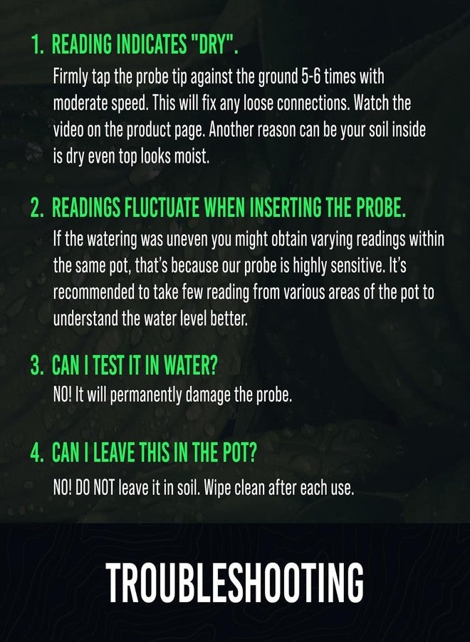 Craft911 GROWIT Soil Moisture Meter for Plants - Plant Moisture Meter for House Plants | Hydrometer for Plants | Plant Moisture Meter Houseplants | Water Tester for Plants | Farming Plants (Pack of 2) - Image 5