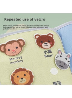 Generic Baby Cloth Book Baby Development Brain Tear Cloth Book Children's Ring Paper Three-dimensional Cloth Book Early Education Cognitive Book Toys-Color:Dabu Book  Opp Bag  - Image 3