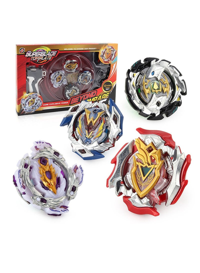 Explosive Gyro Combat Gyro Disk Set 4-in-1 Combination Handle Launcher