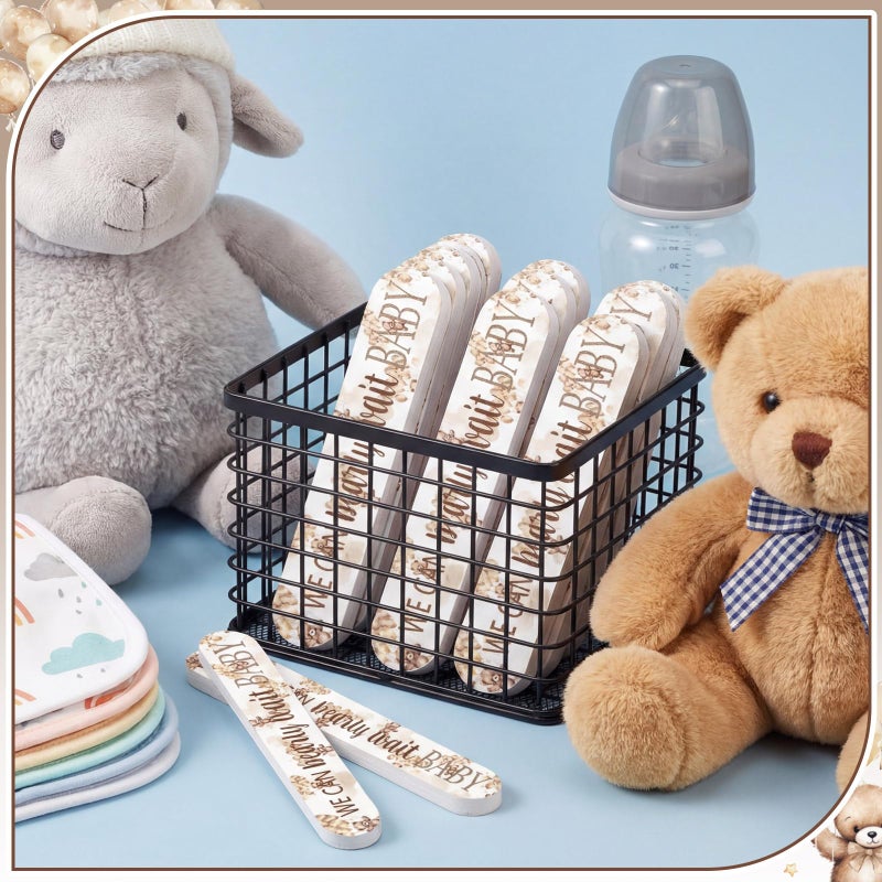 Lanties 50 Pcs We Can Bearly Wait Baby Shower Party Favors Decorations Baby Shower Games Winners Prizes Gifts Bulk Bear Emery Board Nail Files for Adults Guests Gender Reveal Favors Gift Bags Stuffers - Image 5