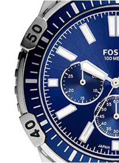 FOSSIL Men's Stainless Steel Analog Wrist Watch FS5623 - 44 mm - Silver  - Image 5