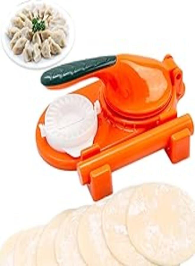 Csy Dumpling Skin Maker Moulds, Dumpling Wrapper Maker Press Molds Set Manual Tortilla Press with Rolling Pin Pie Makers Tortilla Presser Kitchen Supply Tools 