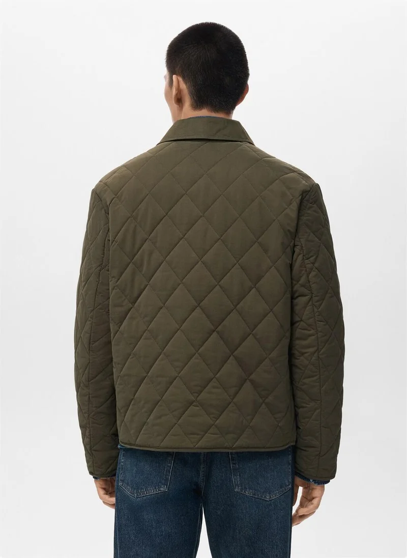 مانجو مان Quilted water repellent jacket