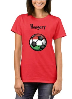 PRINTSHOP4ME Hungary Unisex Adult T-Shirt - Short Sleeve Round Neck Cotton Tshirt for Men and Women - Soft and Comfortable - Gift for Football Fans  - Image 2