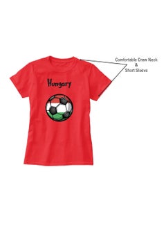 PRINTSHOP4ME Hungary Unisex Adult T-Shirt - Short Sleeve Round Neck Cotton Tshirt for Men and Women - Soft and Comfortable - Gift for Football Fans  - Image 5