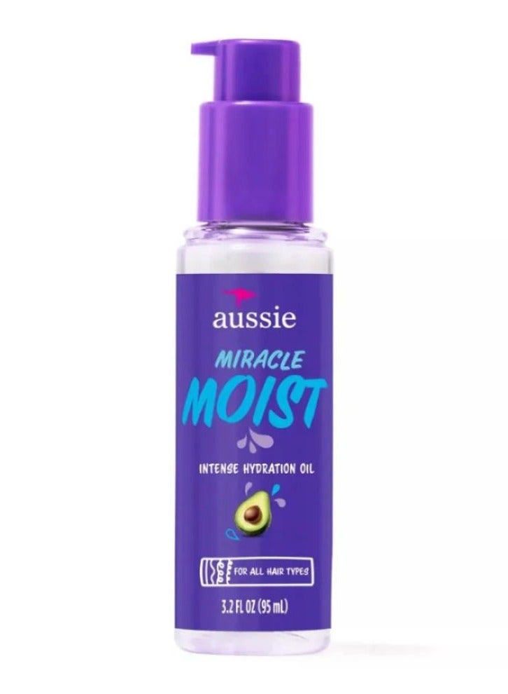 Aussie Miracle Moist Jojoba Intense Hydration Oil for Dry Hair 95ml