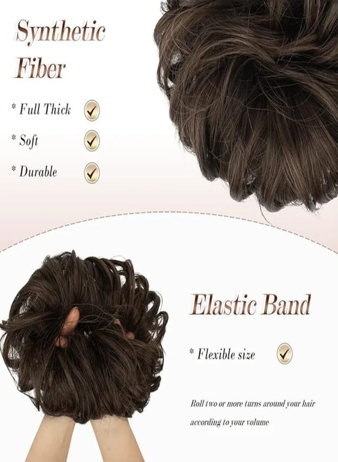 Shanya Hair Bun Scrunchie (Brown) Hair Donut Bun Extension Natural Look Easy to Wear Daily & Party Use For Women & Girls Pack of 1 - Image 4