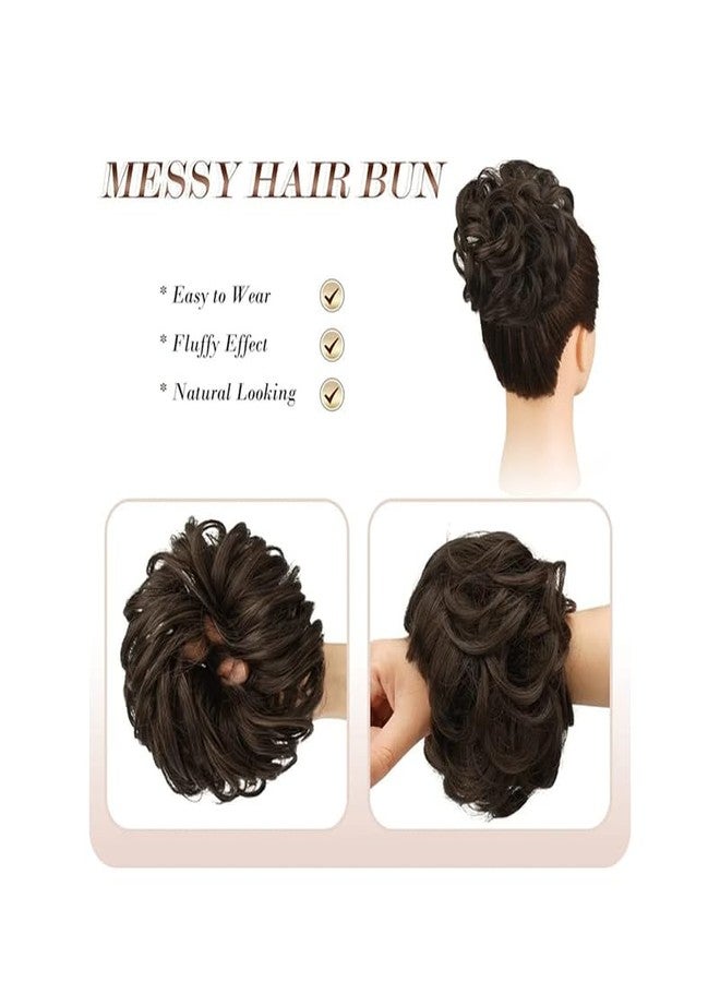 Shanya Hair Bun Scrunchie (Brown) Hair Donut Bun Extension Natural Look Easy to Wear Daily & Party Use For Women & Girls Pack of 1 - Image 3