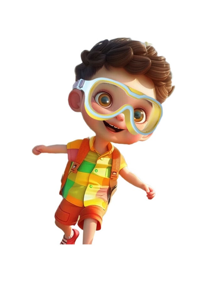 Keep Children'S Swimming Goggles, Waterproof, Anti-Fog, High-Definition, For Girls And Boys, Large Frame, Professional Diving Equipment, Qingshan Blue - Image 1