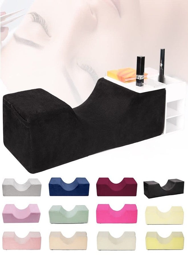 Koolouispoper Grafting Eyelashes Soft Memory Foam Pillow with Pocket U Shape Eyelash Extension Pillow Beauty Salon Makeup Tool (Orange) - Image 2