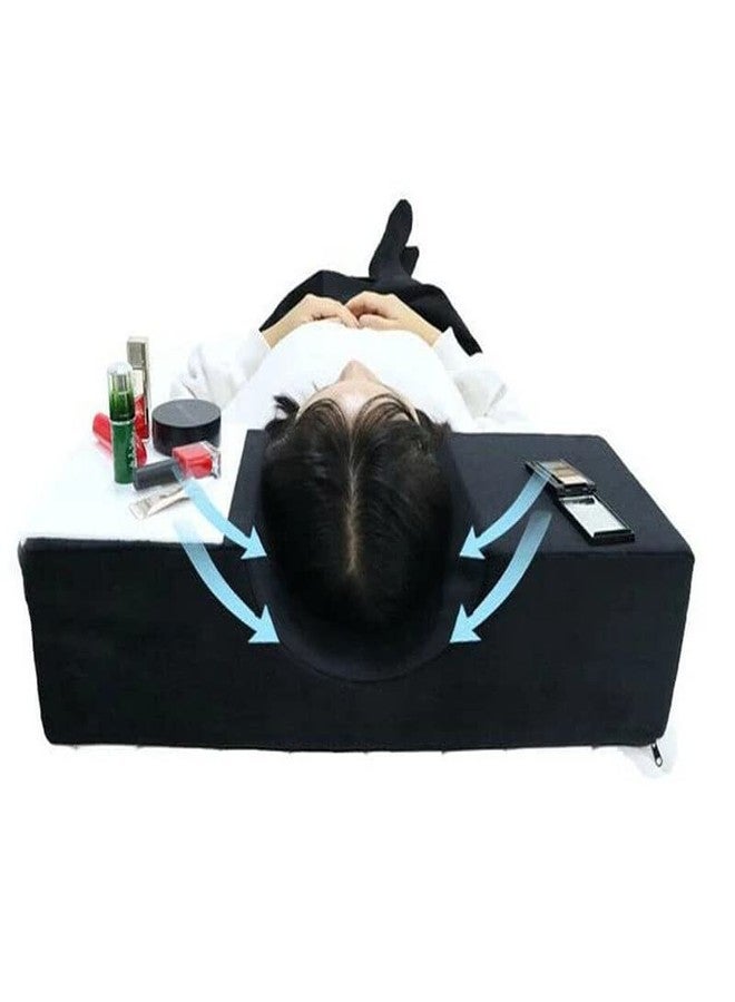 Koolouispoper Grafting Eyelashes Soft Memory Foam Pillow with Pocket U Shape Eyelash Extension Pillow Beauty Salon Makeup Tool (Orange) - Image 3