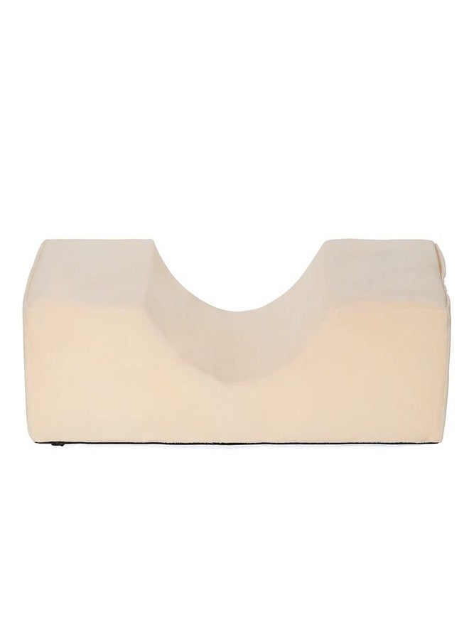 Koolouispoper Grafting Eyelashes Soft Memory Foam Pillow with Pocket U Shape Eyelash Extension Pillow Beauty Salon Makeup Tool (Orange) - Image 1