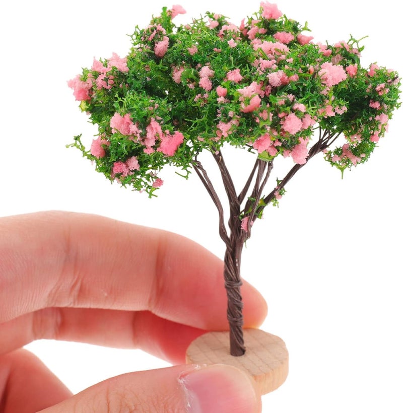 Parlberd 4 قطع أشجار اصطناعية مصغرة، أشجار واقعية لمشاهد نموذج القطار لتزيين طاولة الرمل DIY، مشاهد السكك الحديدية، والمناظر الطبيعية المصغرة، مثالية للنماذج المعمارية والمشاهد الحية والحرف الإبداعية - Image 3