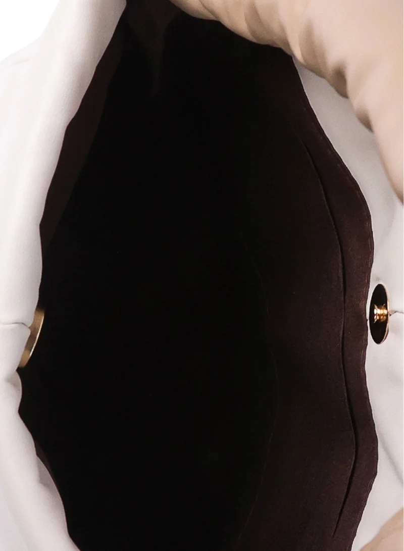 London Rag Off White Faux Leather Hand Bag