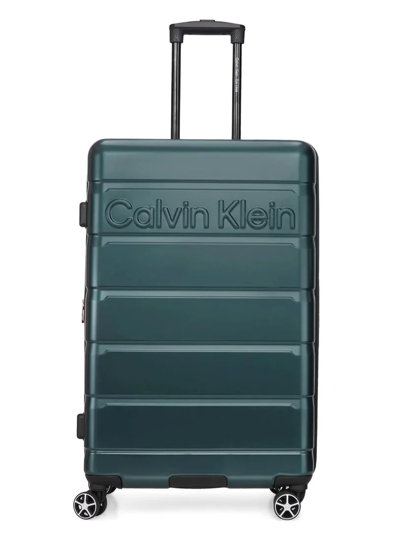 CALVIN KLEIN Ridge Line hardside spinner luggage on wheels, ultra lightweight ABS, 4 double wheels Color SAGE