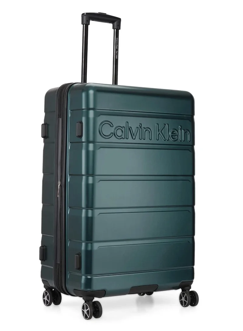 CALVIN KLEIN Ridge Line hardside spinner luggage on wheels, ultra lightweight ABS, 4 double wheels Color SAGE