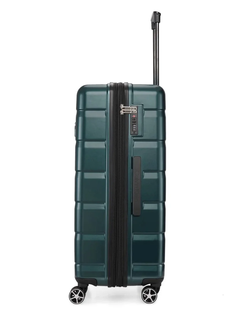 CALVIN KLEIN Ridge Line hardside spinner luggage on wheels, ultra lightweight ABS, 4 double wheels Color SAGE