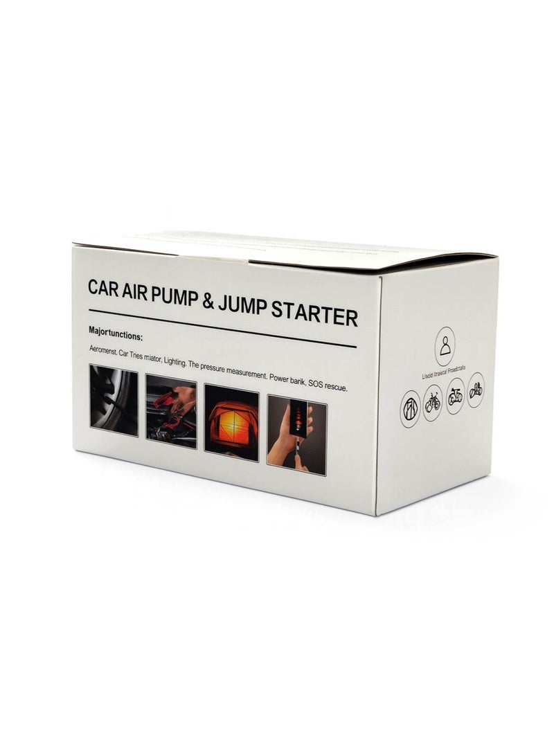 Car Jump Starter, Power Bank for Car Battery and Mobile, and Car Tire Inflator, Ideal for Travel and Emergencies. - Image 5