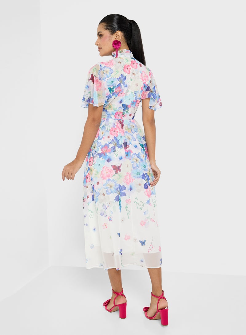 ايلا فستان شيفون مزهر - Image 2