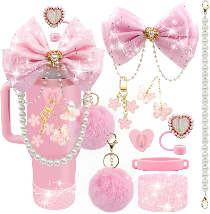 LBU Bling Cup Accessories Set for Stanley Tumblers - Pink - Image 1