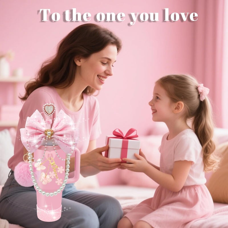 LBU Bling Cup Accessories Set for Stanley Tumblers - Pink - Image 5