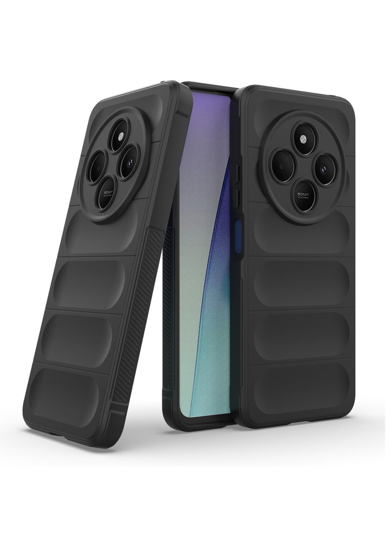 Case For Xiaomi Poco C75 4G  ,- Brushed Shockproof Protection Cover Durable Anti-Scratch - Case Premium Quality Slip-Resistant With Protection For Camera - Black - Image 5