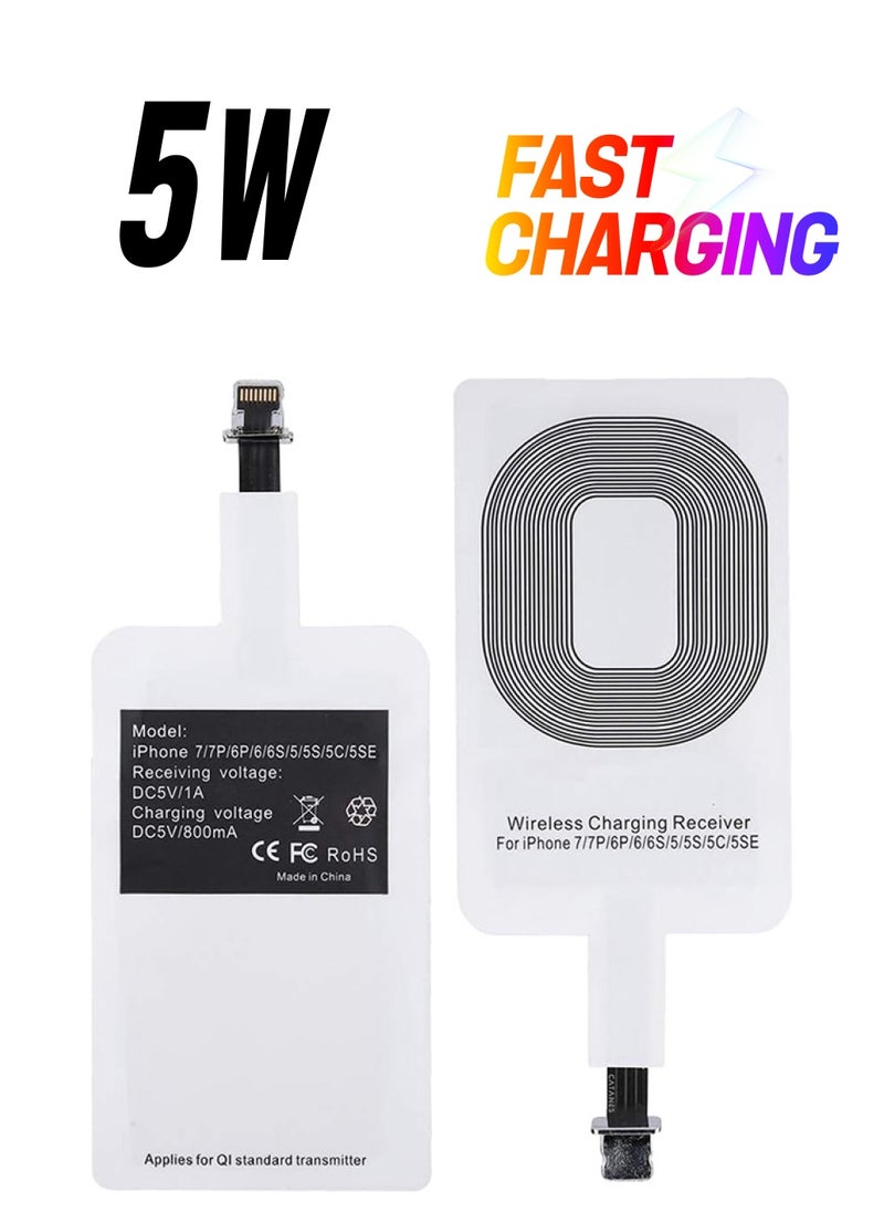 CATANES iPhone 6 Wireless Charging Receiver 5V 800mAh Wireless Charger Adapter Plug and Play Fast Charging Qi Receiver  - Image 1