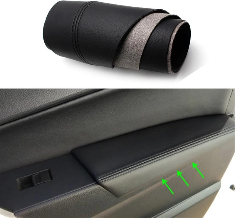QASULER Microfiber Leather Door Handle Panel Covers for Toyota Corolla - Image 2