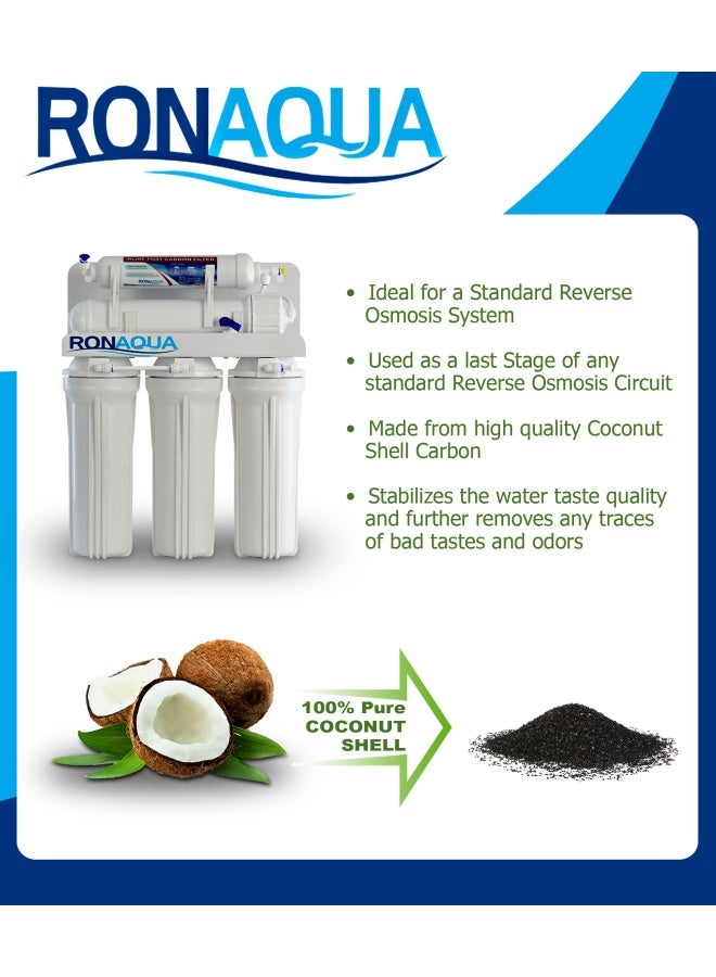Ronaqua فلتر T33 من الكربون النشط من جوز الهند لتحسين الطعم والرائحة - Image 5