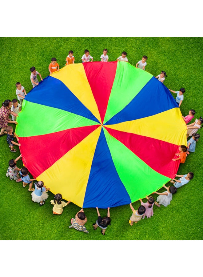 Direct Rainbow Umbrella Kindergarten Children's Early Education System Training Toy Body Intelligent Activity Equipment-Specifications:8 M Diameter - Image 2