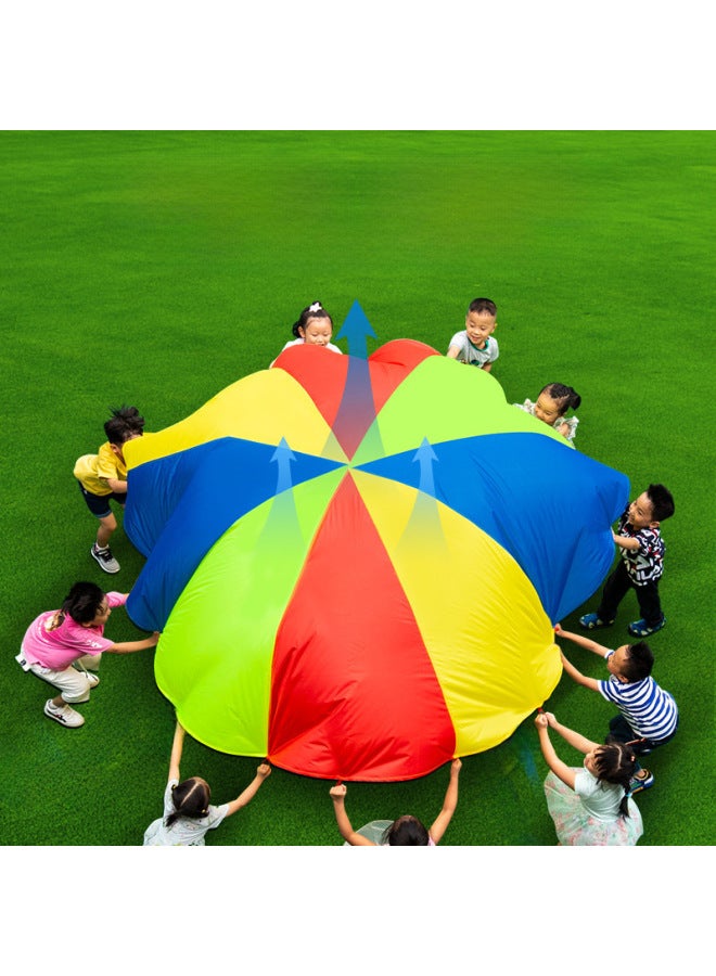 Direct Rainbow Umbrella Kindergarten Children's Early Education System Training Toy Body Intelligent Activity Equipment-Specifications:8 M Diameter - Image 3