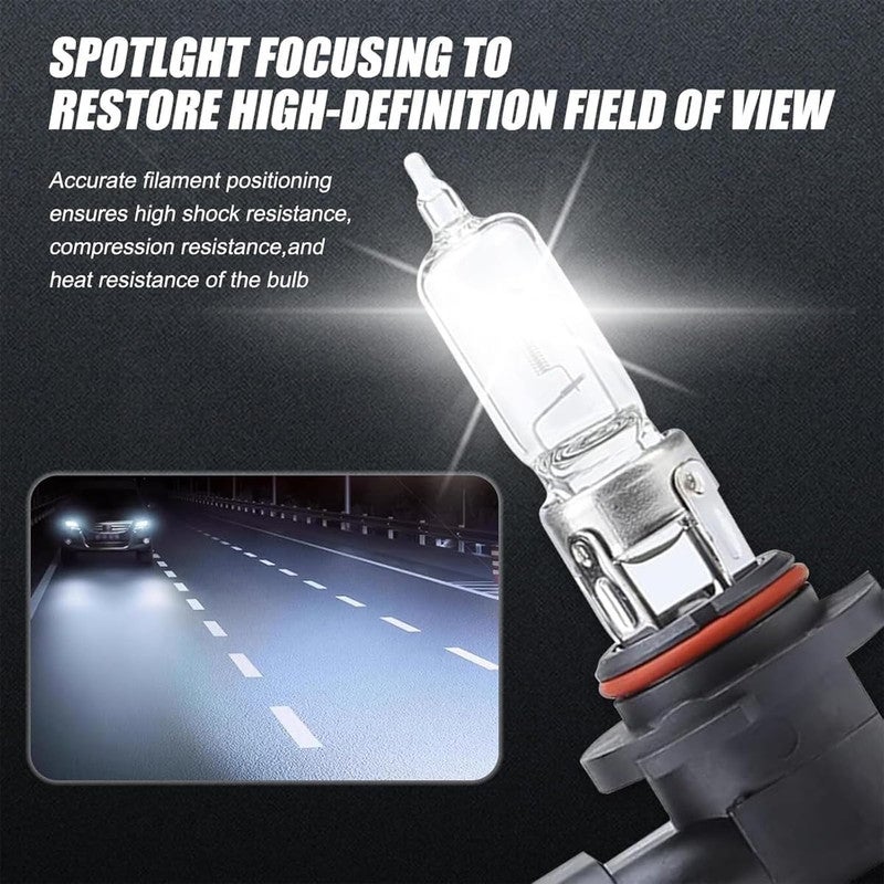 Premium 9005 Halogen Headlight Bulb 12V/100W – 1200 Lumens High Output, Xenon Gas Filled, Anti-UV Quartz Glass, OEM Plug & Play | Made in Korea with German Technology - Image 2
