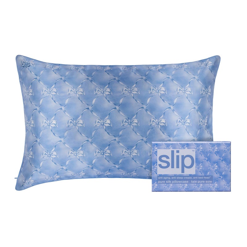 slip The Original Queen Pure Silk Pillow Case 100 Pure 22 Momme Mulberry Silk Queen Size Standard Pillow Case AntiAging AntiBedHead AntiSleep Crease Bluebelle 20 x 30 - Image 2