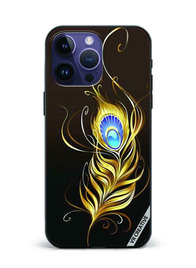 VR CREATIVE Protective Case Cover For Apple iPhone 16 Pro Max Feather Design Multicolour