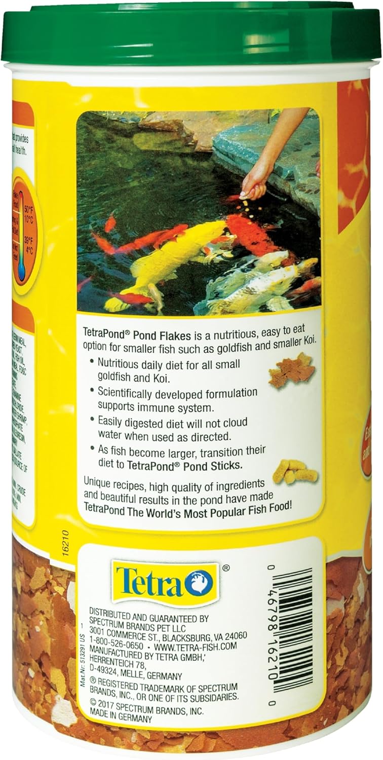 Tetra Pond Flakes Complete Nutrition for Smaller Pond Fish, Goldfish and Koi Fish, 6.35 oz - Image 2