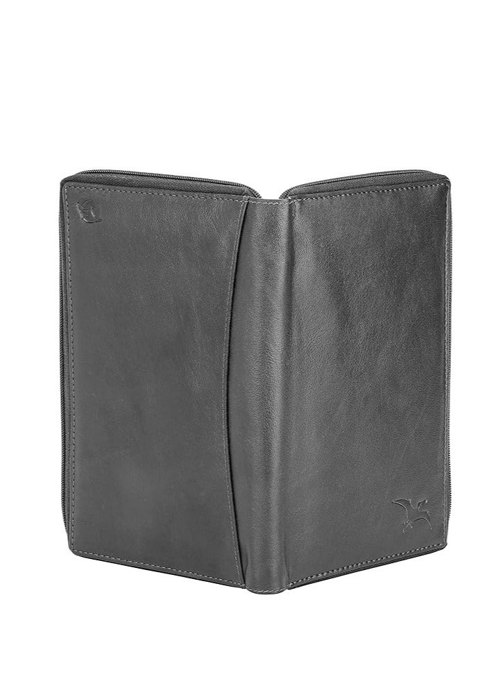 فلاينج فوسول حافظة جواز سفر من الجلد الطبيعي مصنوعة يدويًا منالحفرية الطائرة، وإكسسوارات السفر - Image 2