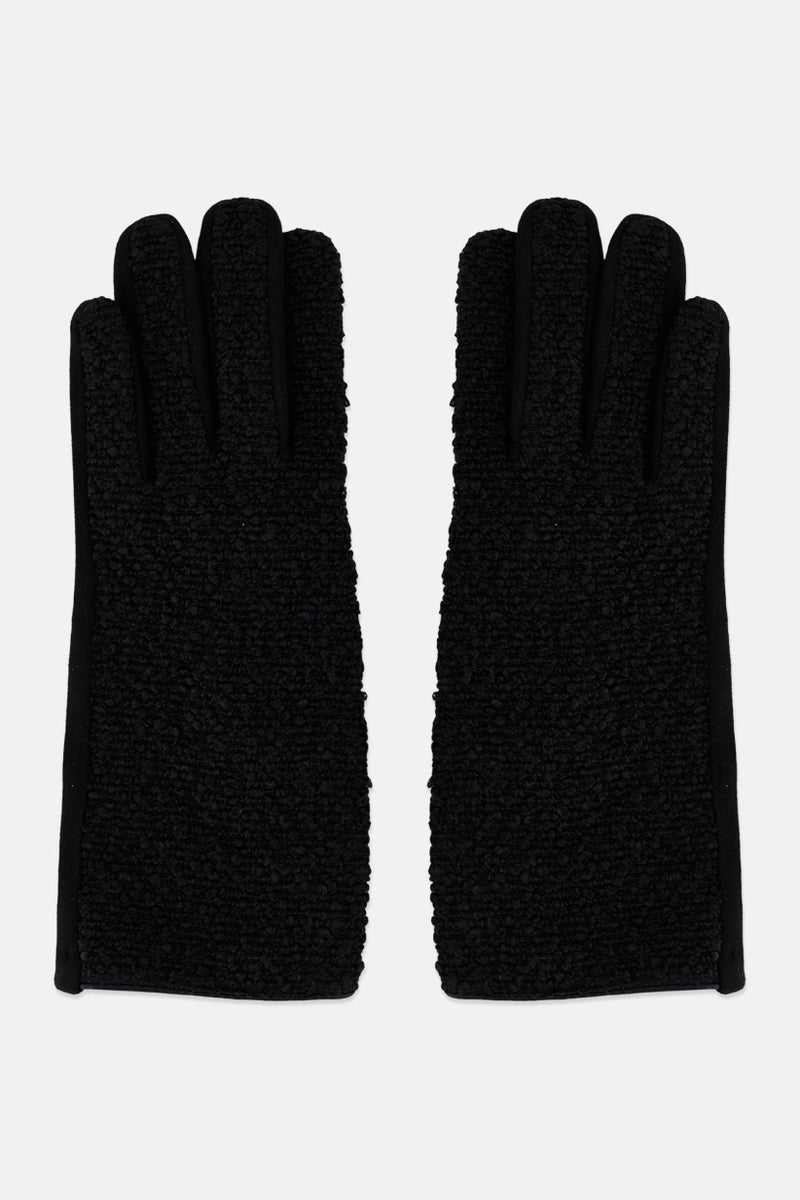 Canada Weather Gear Women Textured Gloves, Black - Image 1