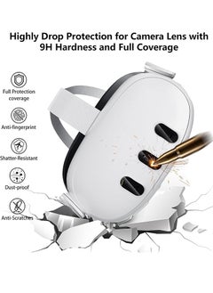 Generic [6 Pcs] Compatible with Meta Quest 3 Camera Lens Protector, 9H Anti-Scratch Tempered Glass High Definition VR Accessories for Oculus Quest 3, HD Clear,Bubble Free,Scratch-Proof,Case Friendly, Clear  - Image 2