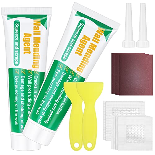 Mckanti Drywall Repair Kit - Large Hole Patch, Wall Mending Agent with Scraper - Easy to Fill Holes for Home Wall, Plaster Dent Repair - 2 Pcs - Image 1