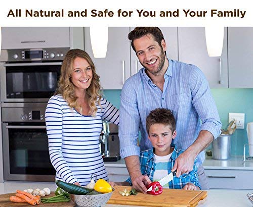 NIDY Thick and Large Organic Bamboo Cutting Board with Juice Groove Best Kitchen Wooden Carving Board for Meat Butcher Block Cheese and Vegetables with Handle for Hanging - Image 2