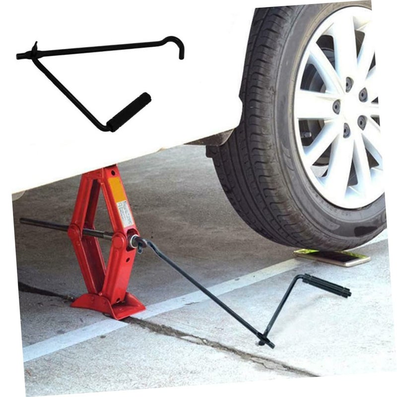 2 Pcs Car Scissor Jack Tool Set with Folding Handle Compact Lightweight for Vehicle Maintenance and Easy Tire Change - Image 5