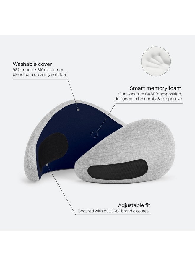 OSTRICH PILLOW وسادة عنق أوسترش بيلو جو، وسائد سفر للطائرات، وسادة سفر من فوم الذاكرة الفاخر، تصميم مريح بزاوية 360º، جوانب غير متماثلة، حقيبة سفر متضمنة، غلاف مودال قابل للغسل - Image 2