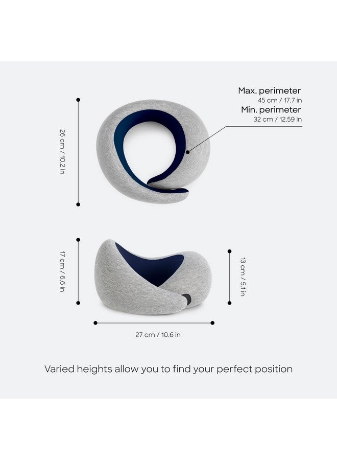 OSTRICH PILLOW وسادة عنق أوسترش بيلو جو، وسائد سفر للطائرات، وسادة سفر من فوم الذاكرة الفاخر، تصميم مريح بزاوية 360º، جوانب غير متماثلة، حقيبة سفر متضمنة، غلاف مودال قابل للغسل - Image 4