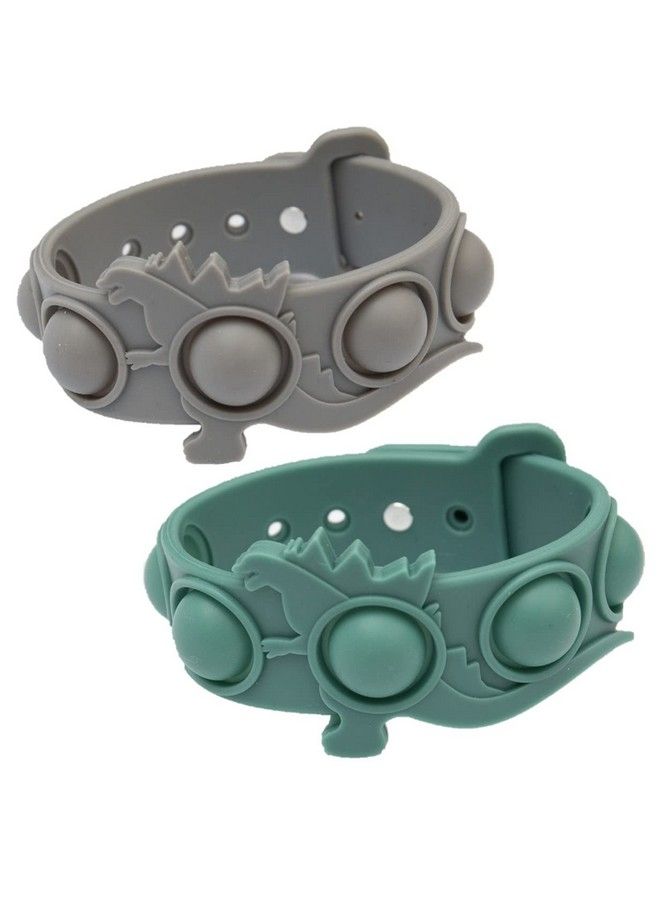 [Set Of 2] Pop Bracelet Fidget Pack Wristband Watch Bracelets Games Anxiety & Stress Relief Items Sensory It Figit Toys Packages For Boys  - Image 1