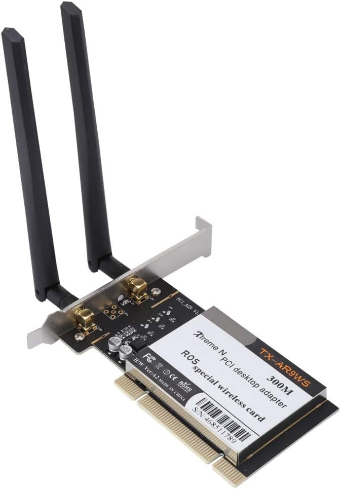 klarako AR9220 Wireless Network Card Adapter Dual Band 2.4GHz/5GHz Wireless Network Card,300Mbps Wireless WiFi Adapter Network Card, IEEE 802.11 a/b/g/n, 2x2MIMO,for Win XP/7/8/10,ROS - Image 1