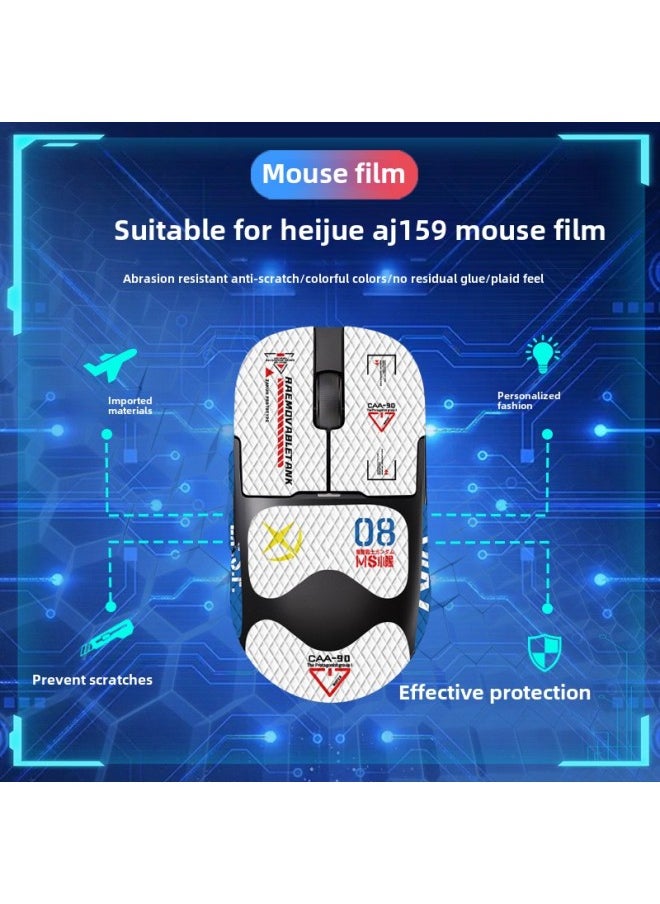 ملصق مضاد للانزلاق من أجل Heijue AJ159apex Mouse AJ159 Pro عالمي بتغطية كاملة لجلد السحلية يمتص العرق ومقاوم للخدش - اللون: Heijue Aj159-cx-a76/الألماس الأبيض - شامل كليًا