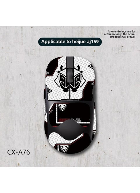 ملصق مضاد للانزلاق من أجل Heijue AJ159apex Mouse AJ159 Pro عالمي بتغطية كاملة لجلد السحلية يمتص العرق ومقاوم للخدش - اللون: Heijue Aj159-cx-a76/الألماس الأبيض - شامل كليًا